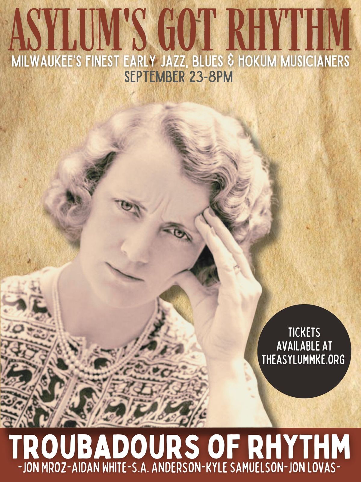 Registration CLOSED Troubadours Of Rhythm Milwaukee debut!